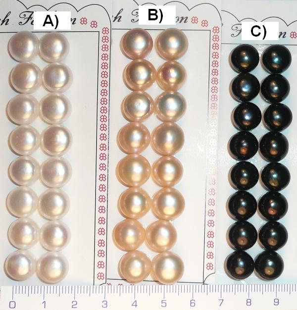 Polovrtané perly 11 - 11,5 mm AB