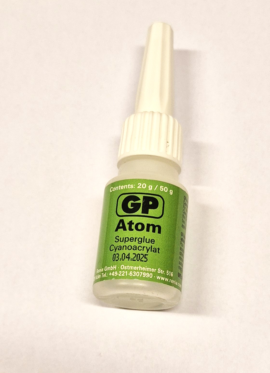 Vteřinové lepidlo  Atom 20g, super glue, sekundové