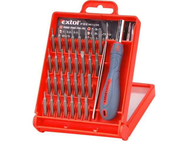 Šroubovák hodinářský s bity, sada