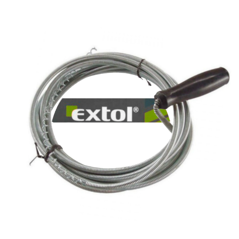 Pero protahovací na odpady 3m x ∅5mm Extol Craft, pružina kanalizační, spirála, čistič odpadů, čistění potrubí