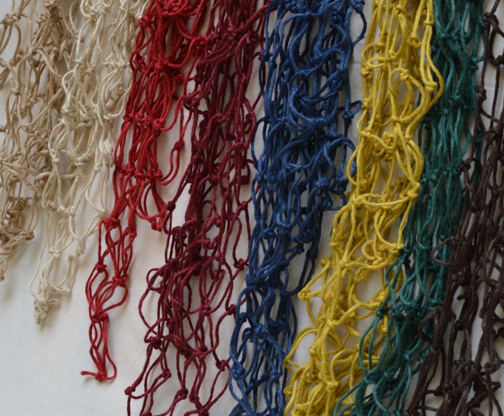 Dekorační síť jutová - oko 10 x 10 cm 